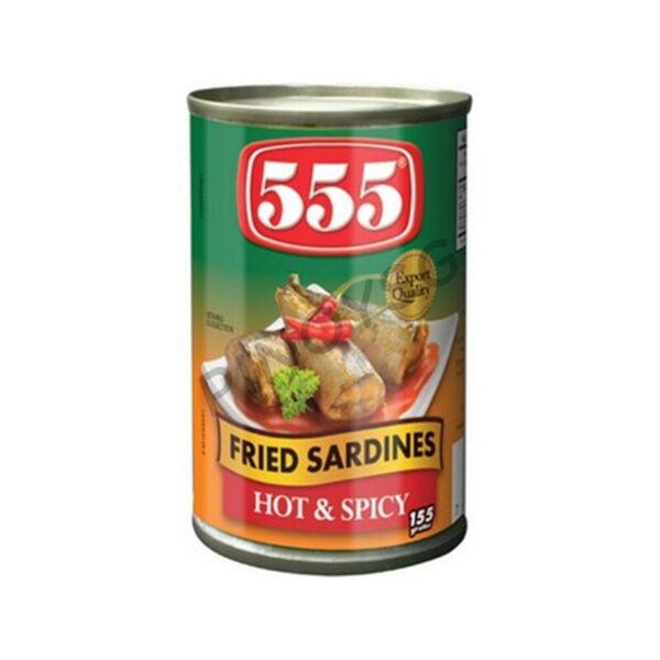 555 Fried Sardines Hot & Spicy 155g